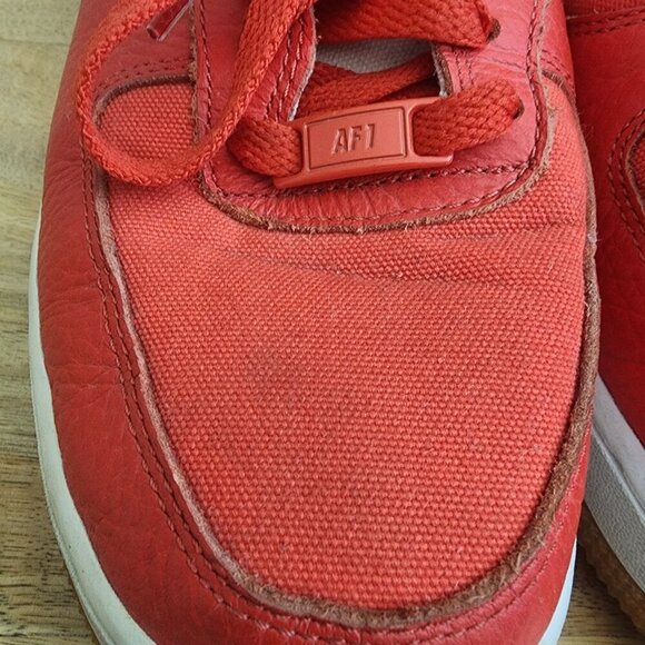 Nike Air Force 1 Low Team Orange White 896185-601 2017 Men's Size 9 - Picture 11 of 13